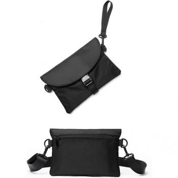 Black Oxford Shoulder Bag for Men