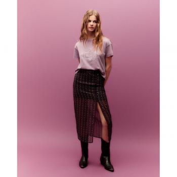 Green Coast Falda Midi Con Abertura