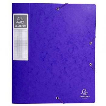 Exacompta A4 Pressboard Box File, 60mm, Purple