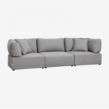 Sofá Modular con Dos Esquinas Grises