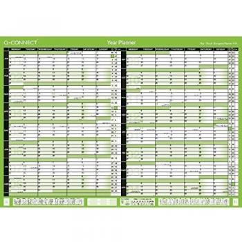 Q-Connect A1 Academic Year Planner Unmounted for 16 Months