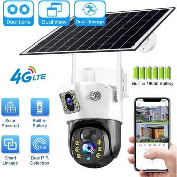 Cámara de Vigilancia Solar 4G con Visión Nocturna en Color