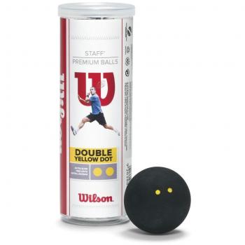 Wilson Staff Double Yellow Dot Squash Balls