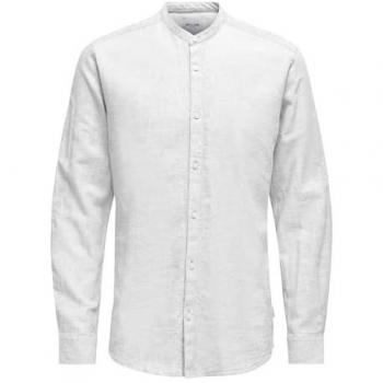 Caiden Camicia 22019173 bianco Slim Fit Only & Sons