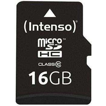 Micro SD Karte 16GB Klasse 10 mit SD-Adapter
