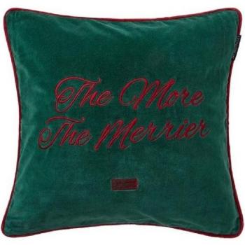 Coussin Housse Lexington Velvet Vert 50x50 cm (Merrier)