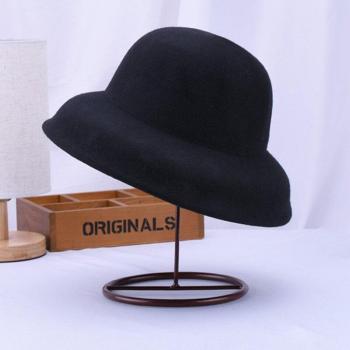 Wide Brim Wool Felt Bucket Hat