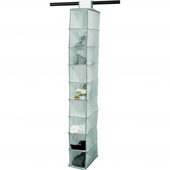 Organizer pensile Compactor 15x30x128 cm, 9 scomparti, bianco