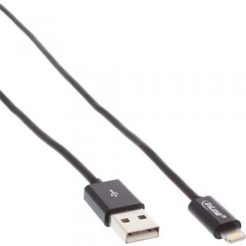 Lightning USB‑Kabel für iPad, iPhone & iPod 3 m – InLine® – Schwarz