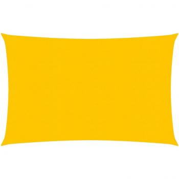 HDPE Sunshade Sail 2.5x4.5 m Yellow 160 g/m²