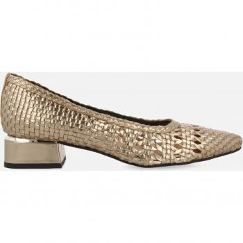 Zapatos de salón Gioseppo para mujer, piel trenzada, color plateado