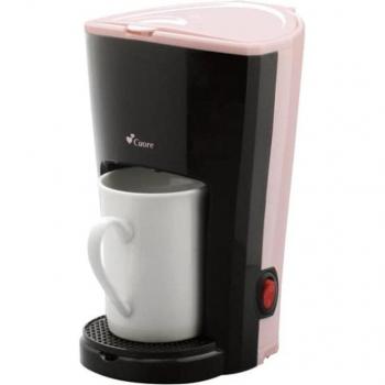 Elektrische dripkoffiemaker Cuore 1 kop, roze/zwart design CU-15CD