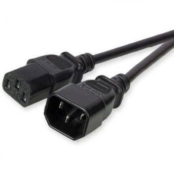 Rallonge secteur PC C13 / C14 Noir avec interrupteur