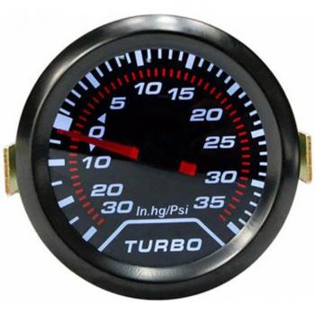 Universal Turbo Boost Gauge 2 52mm, Smoke Lens LED, 35 Psi, 12V
