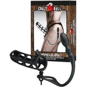 Gaine pénis avec stimulateur anal Pretty Love Hercules 1 pièce