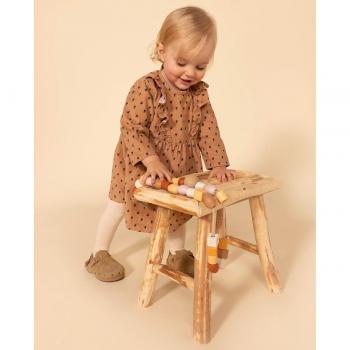 Bébé robe velours manches longues Sienna / Multico – 12M – Petit Bateau