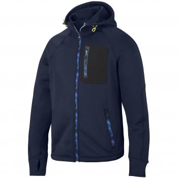 Snickers Arbeitsjacke Flexi Work in Stretch-Fleece, Kapuze – XXL – Blau (Navy) – 8000 €