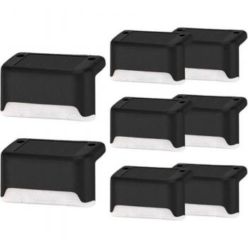 Luces solares de cubierta con tecnología LED impermeable – Set de 8 lámparas para exteriores