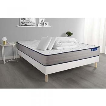 Actisom Pack prêt à Dormir Matelas Mémoire de Forme ACTIMEMO Form 2 oreillers