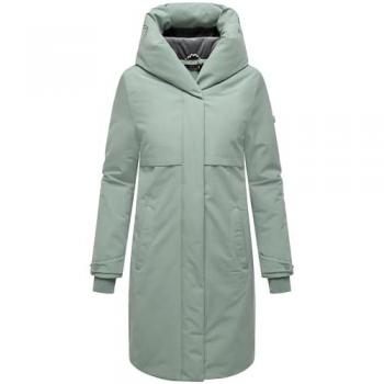 Navahoo Damenmantel Domingaa 14 – Langer, warmer Winterlook in Mint