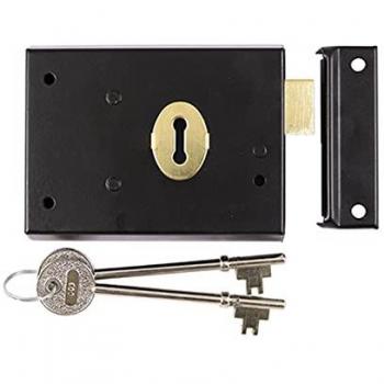 Timco Rim Deadlock Black 106mm x 74mm