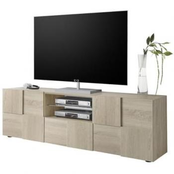 Meuble TV 2 portes et 1 tiroir DAMA  décor chêne samoa