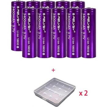 FELYBY 18650 High Capacity Rechargeable Battery 3.7V