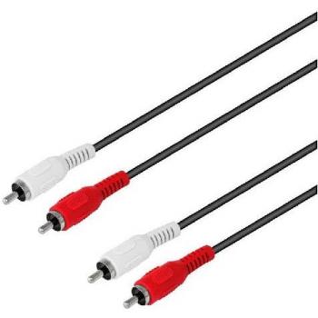 Cable de conexión de audio 2RCA a 2RCA 2.5m