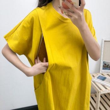 Vestido para la Maternidad Con Bolsa Decorativa de Verano