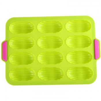 Food-Grade Silicone Madeleine Mould – 12 Cavities, Non-Stick Pan