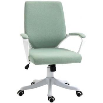 Silla de Oficina 120 kg Vinsetto Verde 62×69×100 cm – Giratoria y Basculante