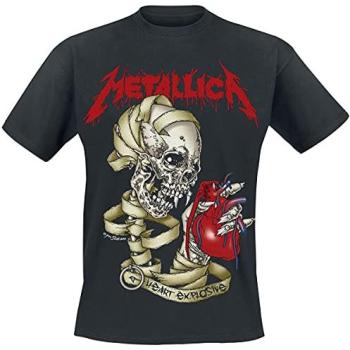 Metallica Heart Bombardier T‑Shirt – Black, S (Men’s) – Heavy Metal Edition