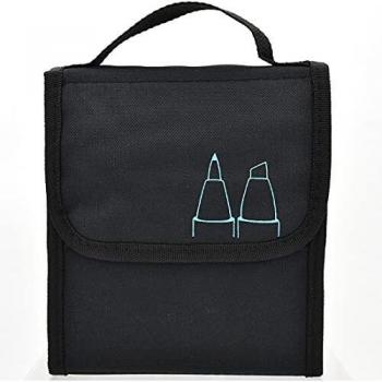 GRAPH'IT Trousse de rangement chevalet vide pour 12 marqueurs à alcool SA41363 Noir