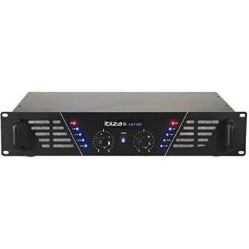 AMP600 – Amplificateur de sonorisation 480 W × 2 (Ibiza) – Noir