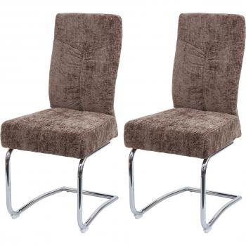 Sillas Cantilever HWC G56 en Color Marrón