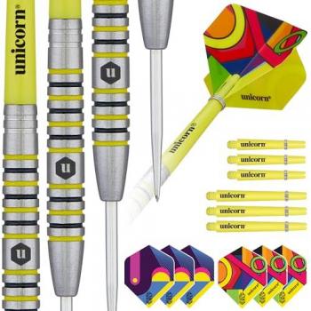 Dardos Unicorn Flair 80% Tungsteno Amarillo