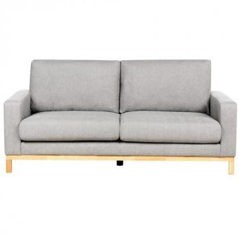 Beliani Polstersofa Grau mit Armlehnen