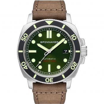 Montre Mécanique Spinnaker Hull Diver SP5088-03 Vert Marron