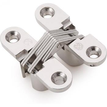 180 Degree Soss Hinge Invisible Zinc Alloy Nickel Color for Folding Doors