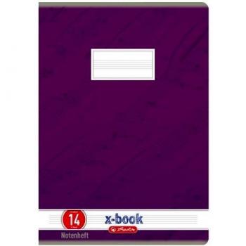 Herlitz Notenheft A4, 8 Blatt, Lineatur 14