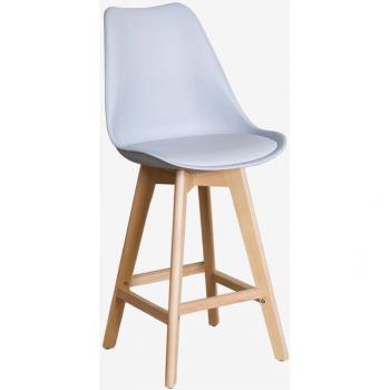 Set di 2 Sgabelli Nordic Sklum, 65 cm, con Cuscino in Similpelle