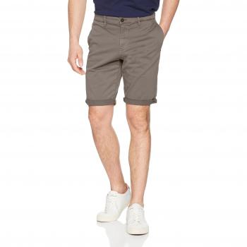 TOM TAILOR Denim Herren Slim Chino Shorts, Grau, Größe 48