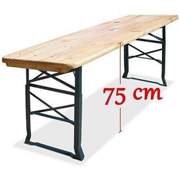 Tavolo esterno birreria pieghevole 170cm con foro per ombrellone