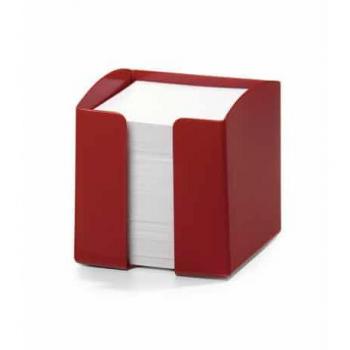 Durable Trend 800 Sheet Note Box Memo Pad Cube, Red