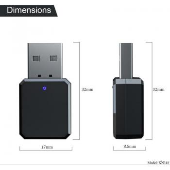 Receptor de Música Bluetooth 5.1 con USB y AUX