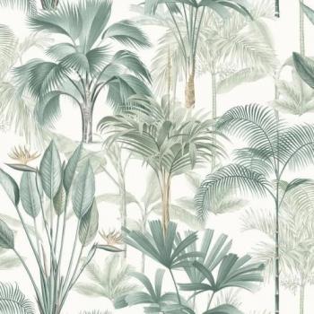Feuilles de Palme Arthouse King Papier Peint Vert