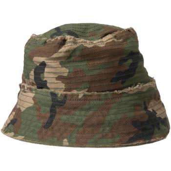 Dolce & Gabbana Green Camo Cotton Bucket Hat
