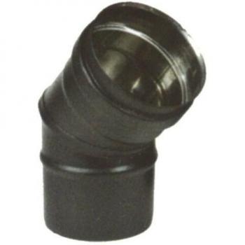 Codo 45° Inox con Pellet Negro (8 piezas) 300 mm – Serie Maral