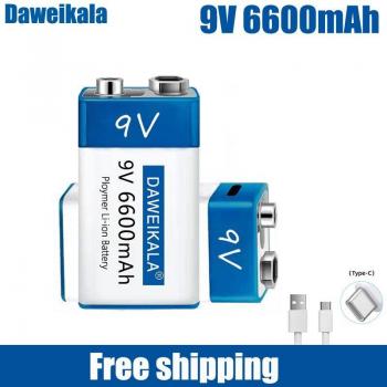Batterie 9V rechargeable rapide 6600mAh
