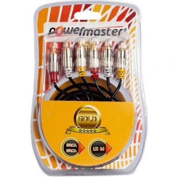 3 RCA Male to 3 RCA Male Cable 1.8m